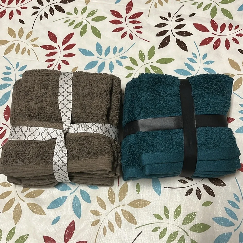 Brand New: Wrapped Plush and Soft, Bath Face Cloths, 5/Pack; 10 Combo Package